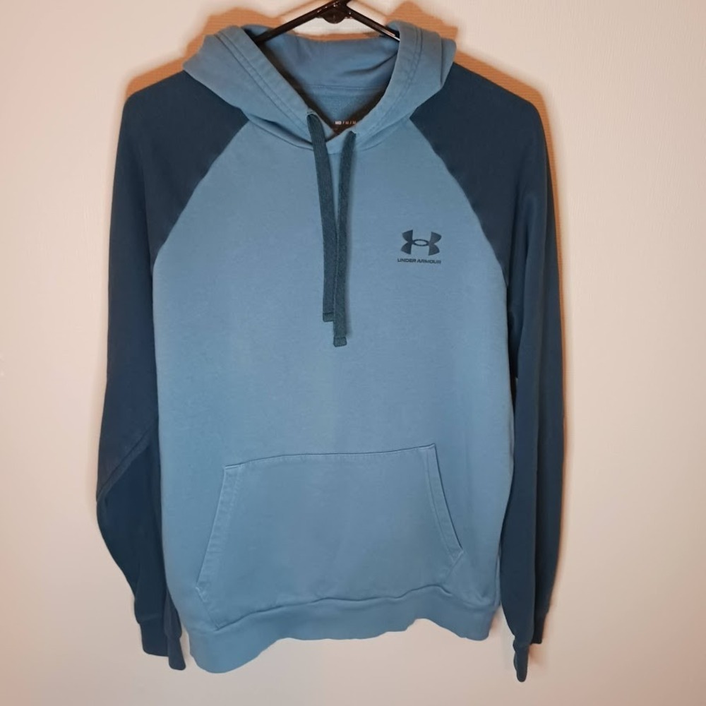 Under Armour Hoodie Loose fit Size Med Blue Cotton Poly